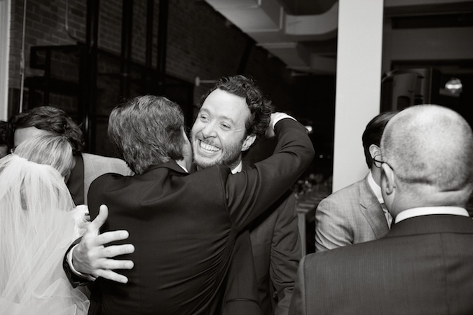 receiving line at wedding reception